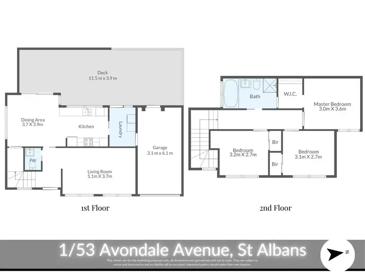 Floorplan of Homely house listing, 1/53 Avondale Avenue, St Albans VIC 3021