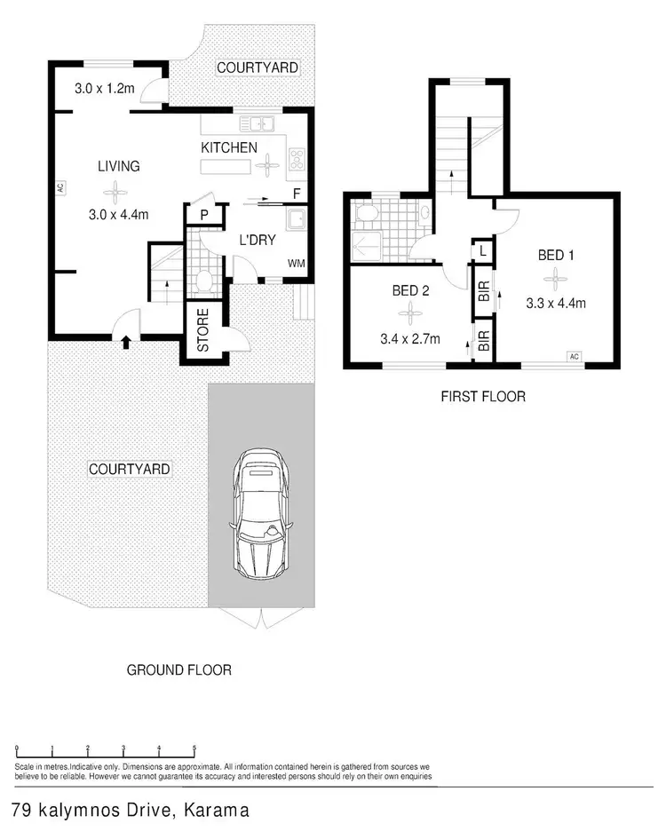 Floorplan of Homely townhouse listing, 1/79 Kalymnos Drive, Karama NT 812