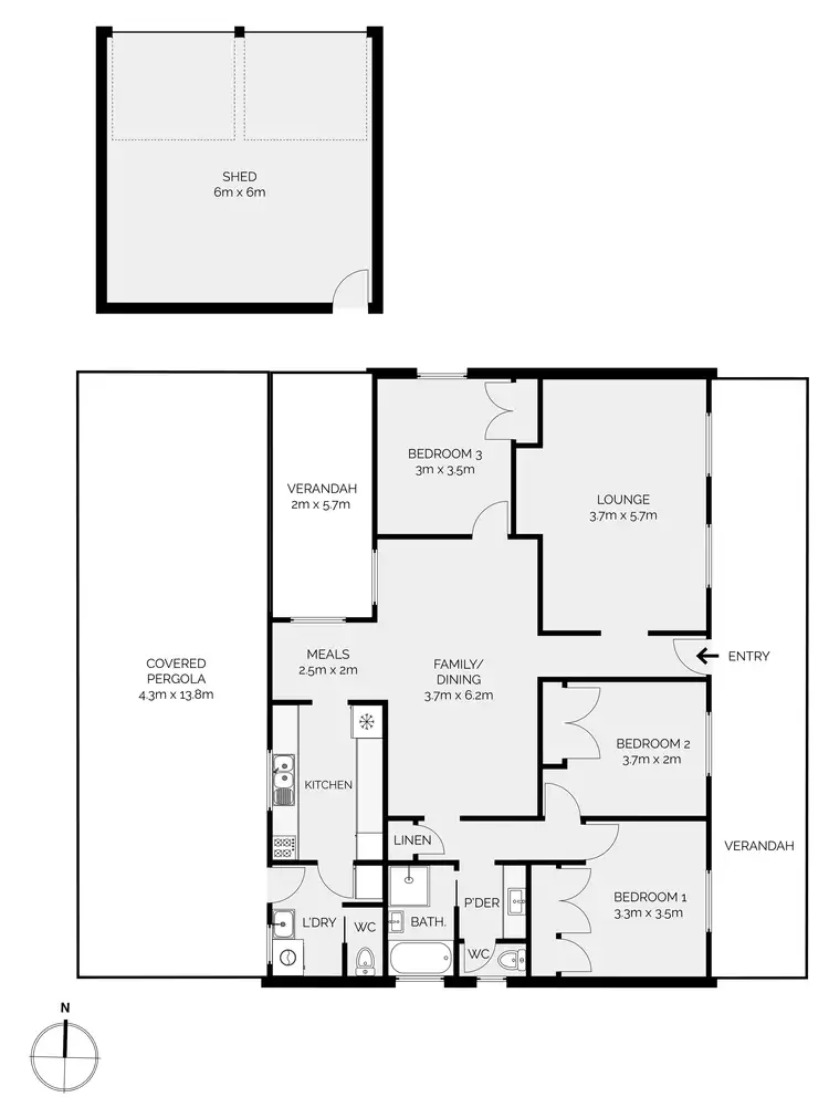 Floorplan of Homely rural property listing, 1199 Limekilns Road, Clear Creek NSW 2795