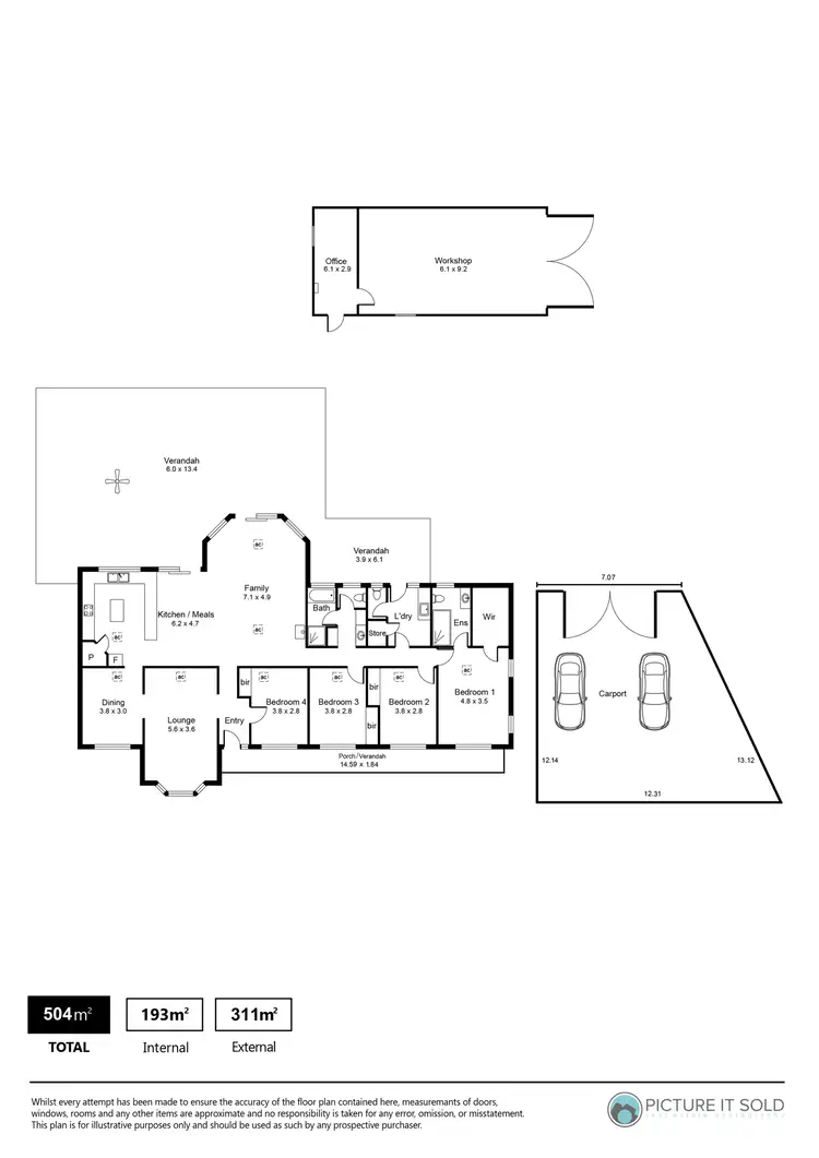 Floorplan of Homely house listing, 34 William Dyer Drive, Williamstown SA 5351