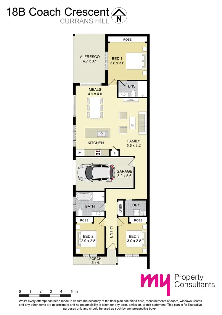 Floorplan of Homely house listing, 18B Coach Crescent, Currans Hill NSW 2567