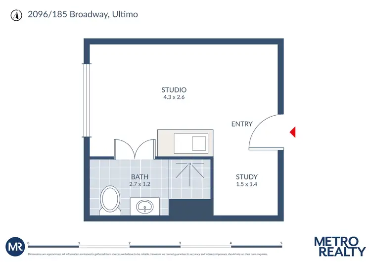 Floorplan of Homely apartment listing, 2096/185 Broadway, Ultimo NSW 2007