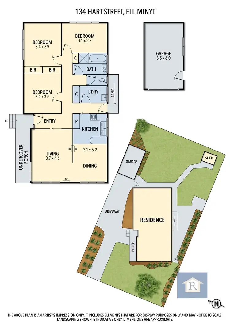 Floorplan of Homely house listing, 134 Hart Street, Elliminyt VIC 3250