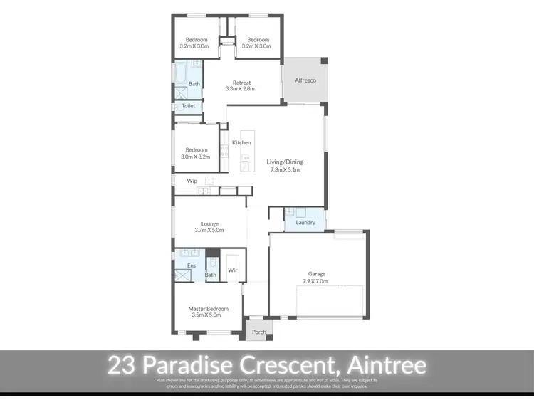Floorplan of Homely house listing, 23 Paradise Cr, Aintree VIC 3336