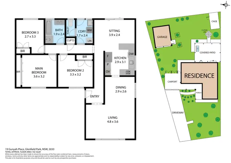 Floorplan of Homely house listing, 19 Gunyah Place, Glenfield Park NSW 2650