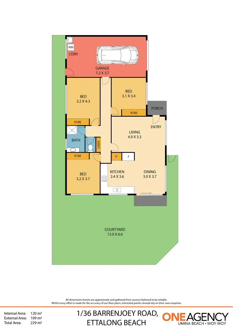 Floorplan of Homely villa listing, 1/36 Barrenjoey Road, Ettalong Beach NSW 2257