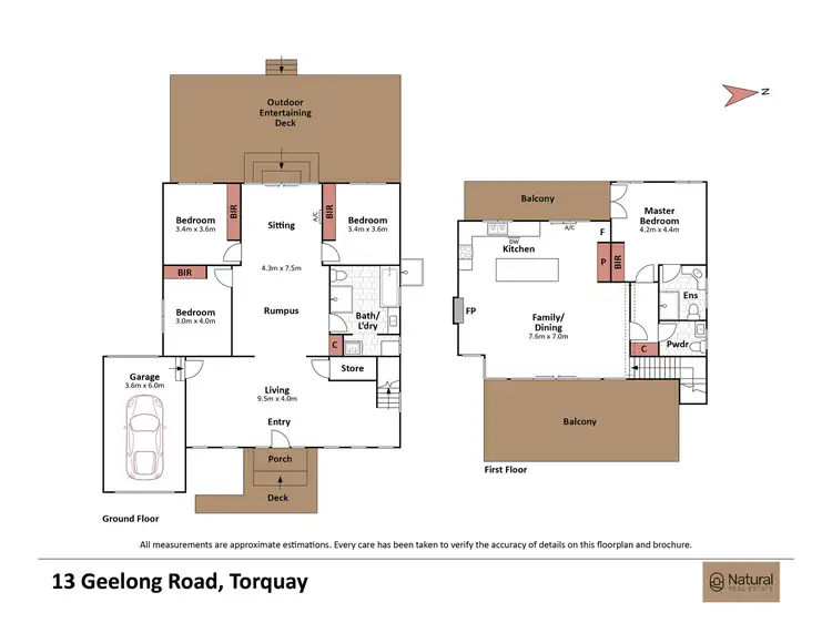 Floorplan of Homely house listing, 13 Geelong Road, Torquay VIC 3228