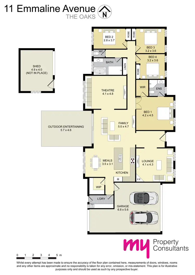 Floorplan of Homely house listing, 11 Emmaline Ave, The Oaks NSW 2570