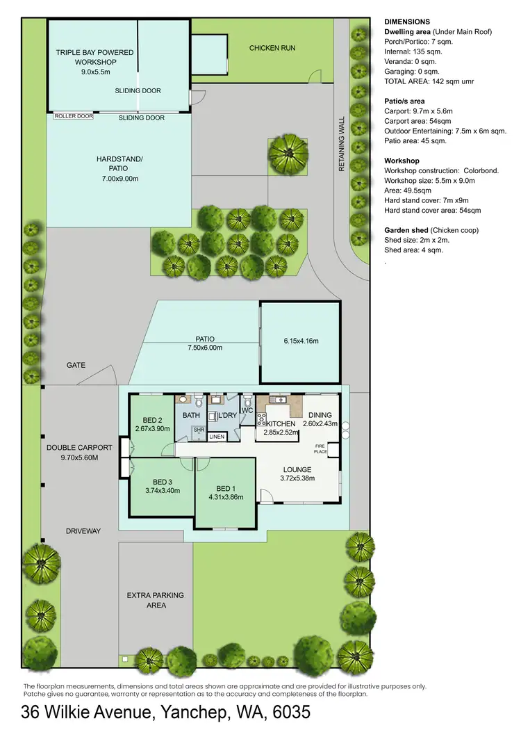 Floorplan of Homely house listing, 36 Wilkie Avenue, Yanchep WA 6035