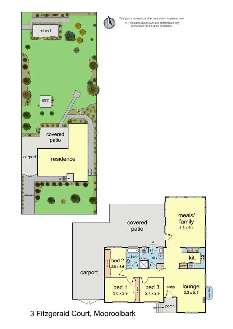 Floorplan of Homely house listing, 3 Fitzgerald Court, Mooroolbark VIC 3138