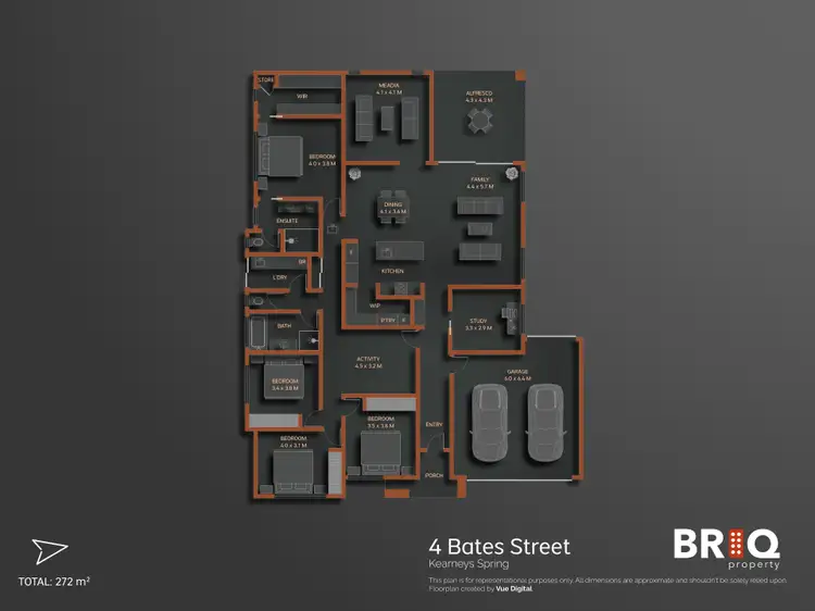 Floorplan of Homely house listing, 4 Bates Street, Kearneys Spring QLD 4350