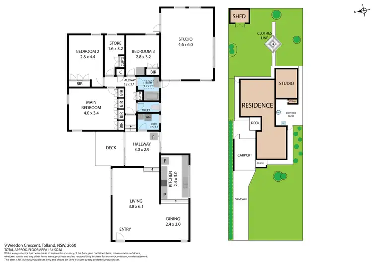 Floorplan of Homely house listing, 9 Weedon Crescent, Tolland NSW 2650