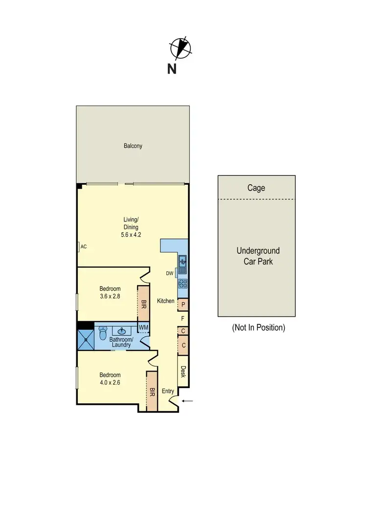 Floorplan of Homely apartment listing, 403/24 Barkly Street, Brunswick East VIC 3057