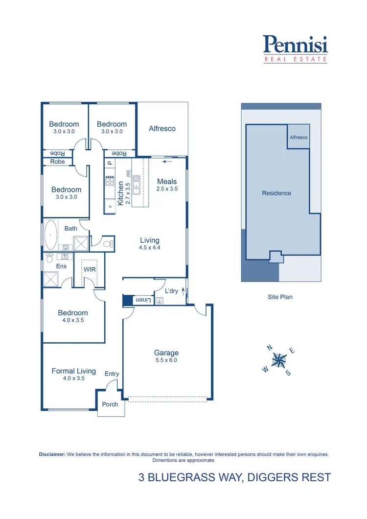 Floorplan of Homely house listing, 3 Bluegrass Way, Diggers Rest VIC 3427