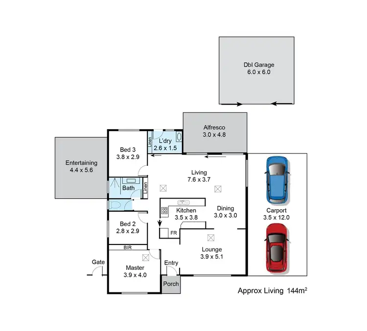 Floorplan of Homely house listing, 7 Hay Street, Happy Valley SA 5159