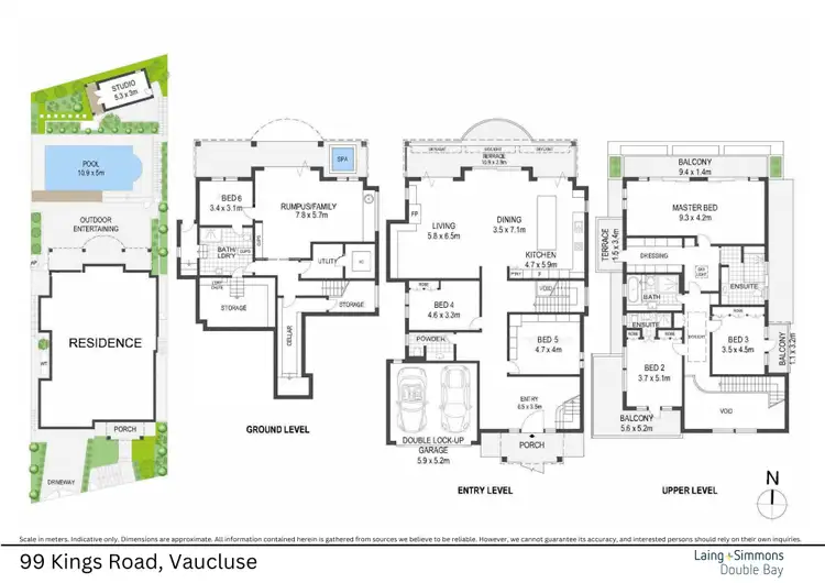 Floorplan of Homely house listing, 99 Kings Road, Vaucluse NSW 2030