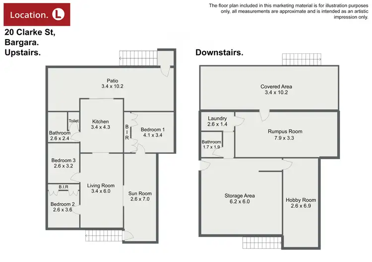 Floorplan of Homely house listing, 20 Clarke Street, Bargara QLD 4670