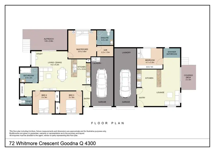 Floorplan of Homely house listing, 72 Whitmore Crescent, Goodna QLD 4300