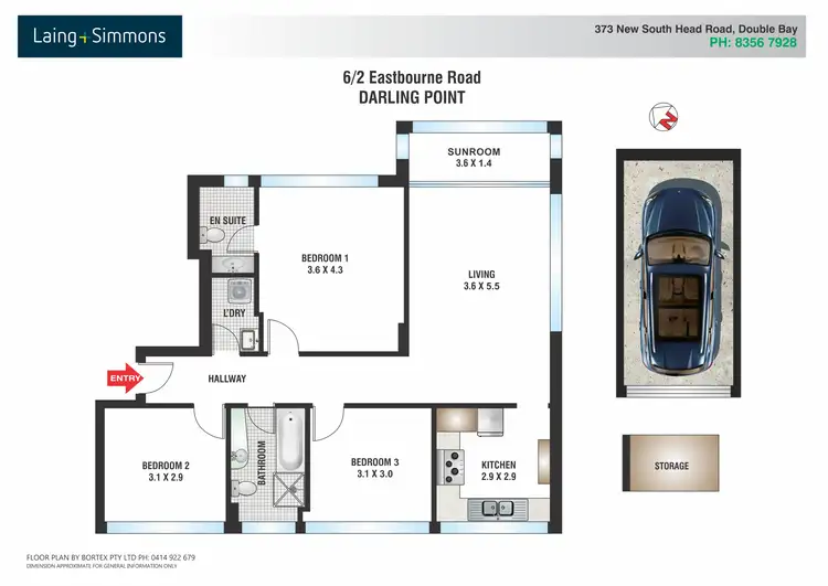 Floorplan of Homely apartment listing, 6/2 Eastbourne Road, Darling Point NSW 2027