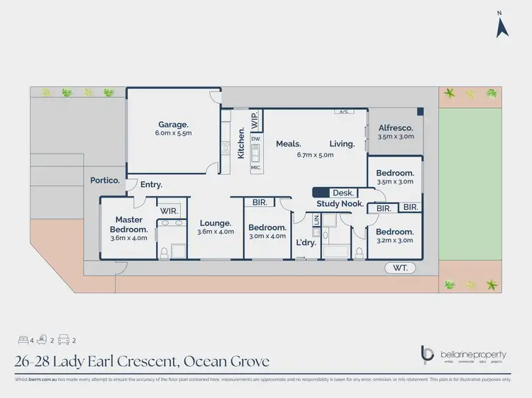 Floorplan of Homely house listing, 26-28 Lady Earl Crescent, Ocean Grove VIC 3226