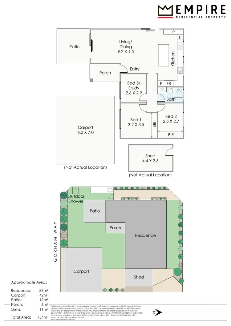 Floorplan of Homely house listing, 30 Gorham Way, Spearwood WA 6163