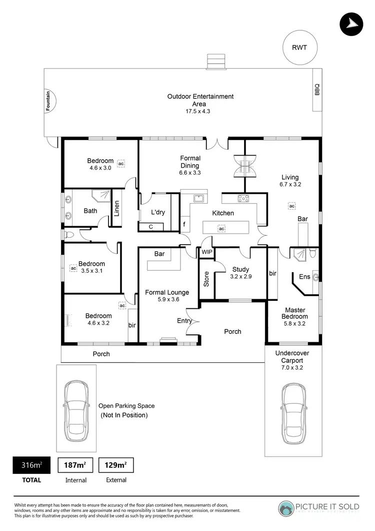 Floorplan of Homely house listing, 58 Radford Road, Angaston SA 5353