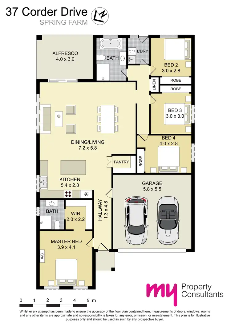 Floorplan of Homely house listing, 37 Corder Drive, Spring Farm NSW 2570
