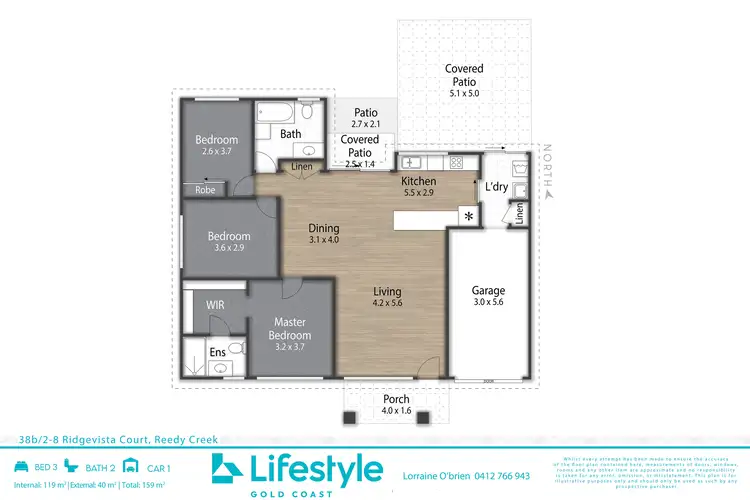 Floorplan of Homely house listing, 38B/2-8 Ridgevista Court, Reedy Creek QLD 4227