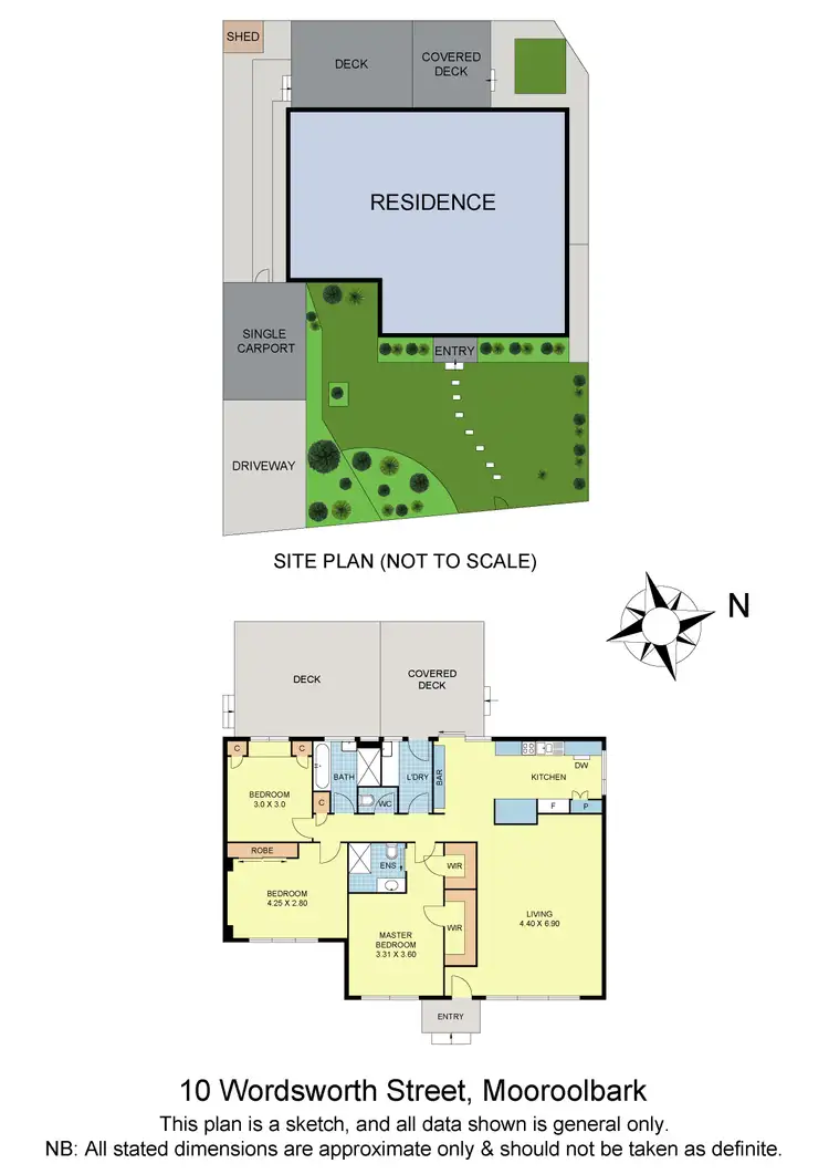 Floorplan of Homely house listing, 10 Wordsworth Street, Mooroolbark VIC 3138