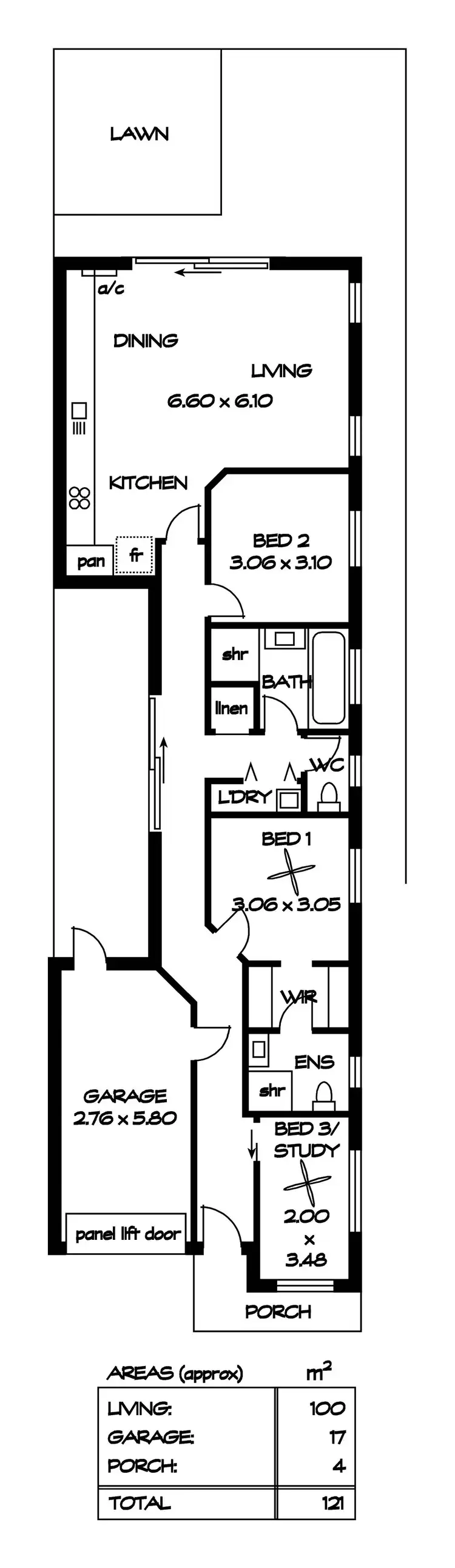 Floorplan of Homely house listing, 3 Grady Court, Salisbury North SA 5108