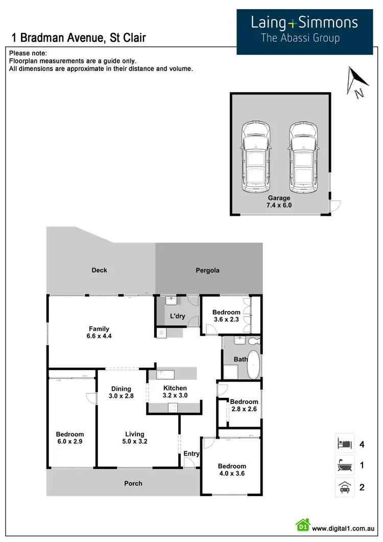 Floorplan of Homely house listing, 1 Bradman Avenue, St Clair NSW 2759