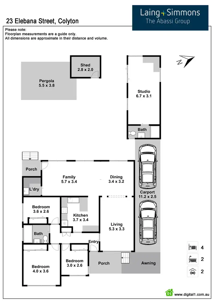 Floorplan of Homely house listing, 23 Elebana Street, Colyton NSW 2760