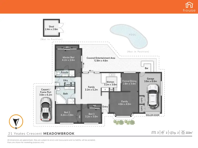 Floorplan of Homely house listing, 21 Yeates Crescent, Meadowbrook QLD 4131