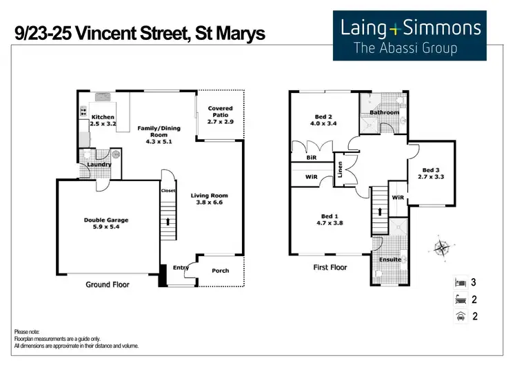 Floorplan of Homely townhouse listing, 9/23-25 Vincent Street, St Marys NSW 2760