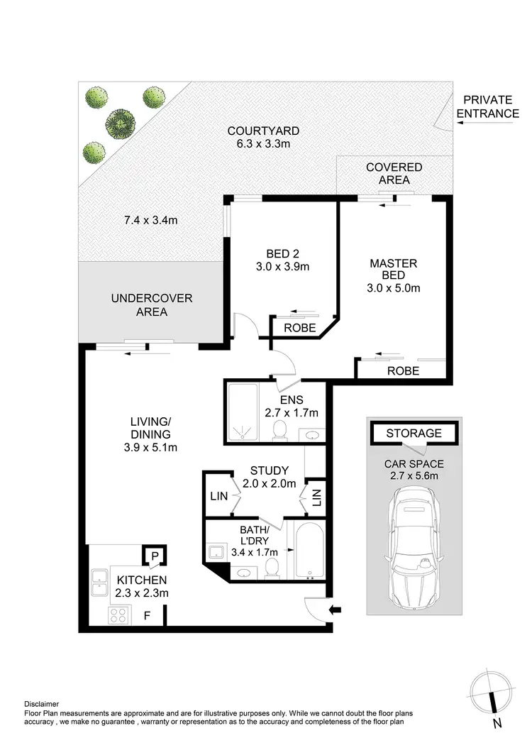 Floorplan of Homely apartment listing, 17111/177-219 Mitchell Road, Erskineville NSW 2043