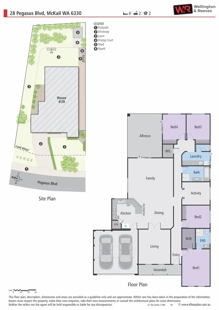 Floorplan of Homely house listing, 28 Pegasus Boulevard, Mckail WA 6330