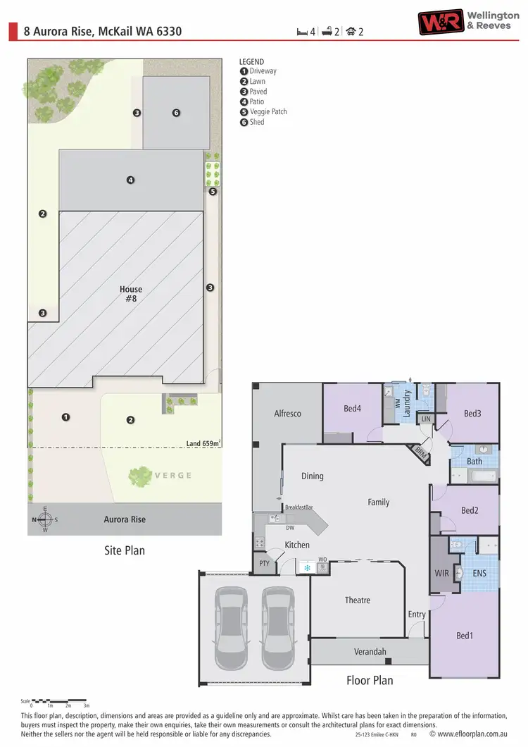 Floorplan of Homely house listing, 8 Aurora Rise, Mckail WA 6330