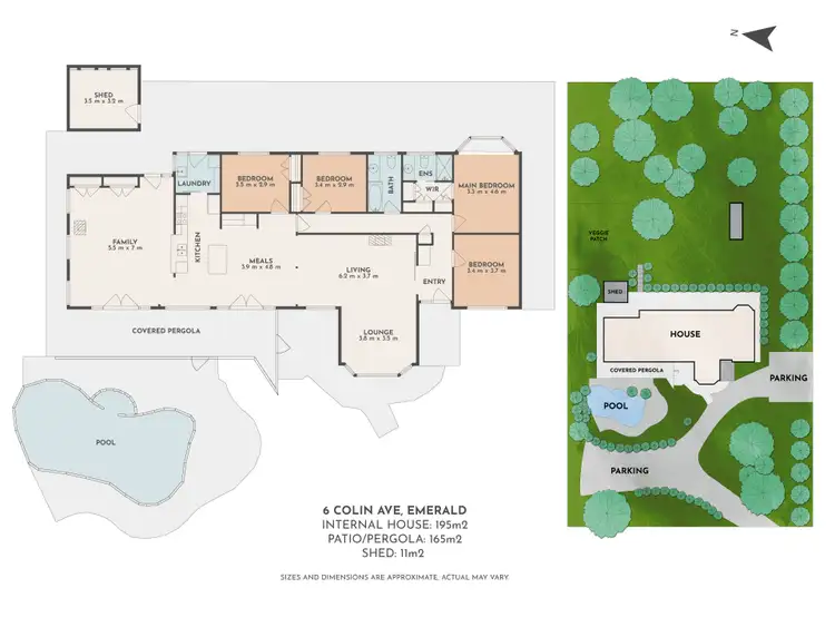 Floorplan of Homely house listing, 6 Colin Avenue, Emerald VIC 3782