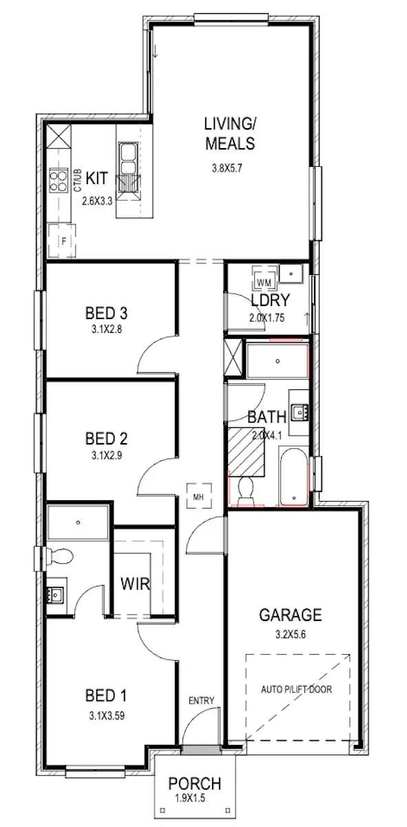 Floorplan of Homely house listing, 19 Dodd Place, Ingle Farm SA 5098