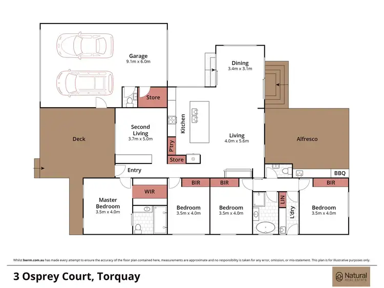 Floorplan of Homely house listing, 3 Osprey Court, Torquay VIC 3228