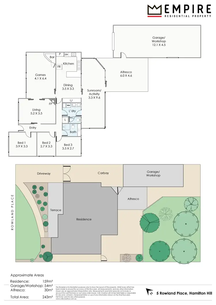 Floorplan of Homely house listing, 5 Rowland Place, Hamilton Hill WA 6163
