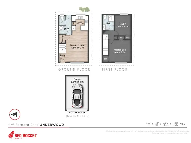 Floorplan of Homely townhouse listing, 4/9 Fermont Road, Underwood QLD 4119