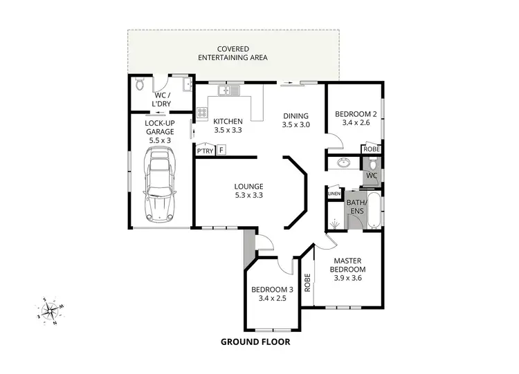 Floorplan of Homely house listing, 30 Tabourie Close, Flinders NSW 2529