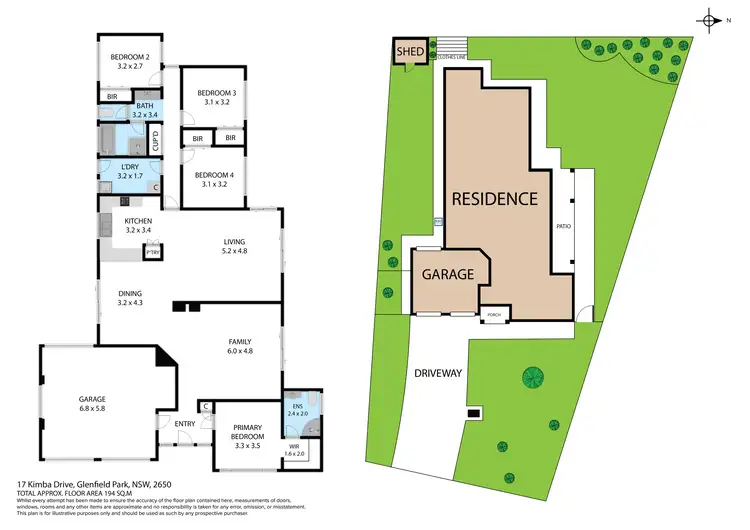 Floorplan of Homely house listing, 17 Kimba Drive, Glenfield Park NSW 2650
