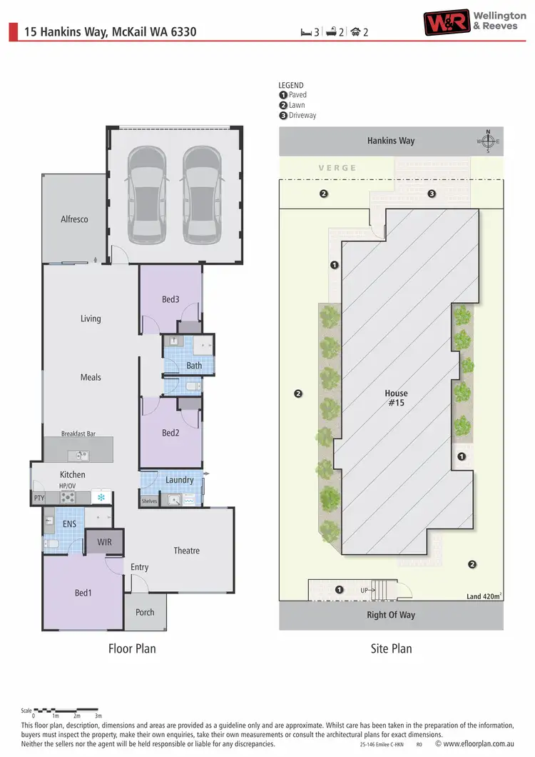 Floorplan of Homely house listing, 15 Hankins Way, Mckail WA 6330