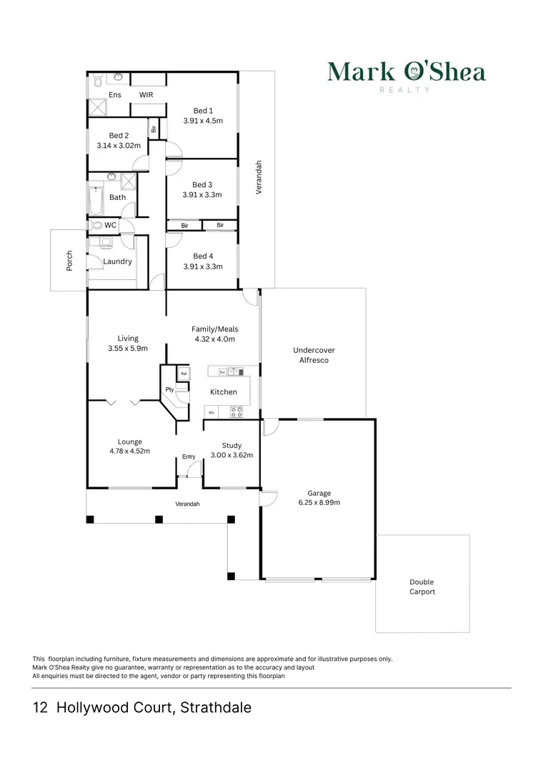 Floorplan of Homely house listing, 12 Hollywood Crt, Strathdale VIC 3550