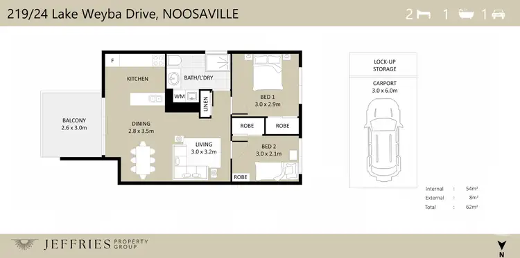 Floorplan of Homely unit listing, 219/24 Lake Weyba Drive, Noosaville QLD 4566