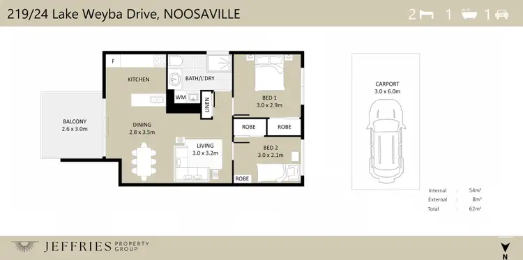 Floorplan of Homely unit listing, 219/24 Lake Weyba Drive, Noosaville QLD 4566