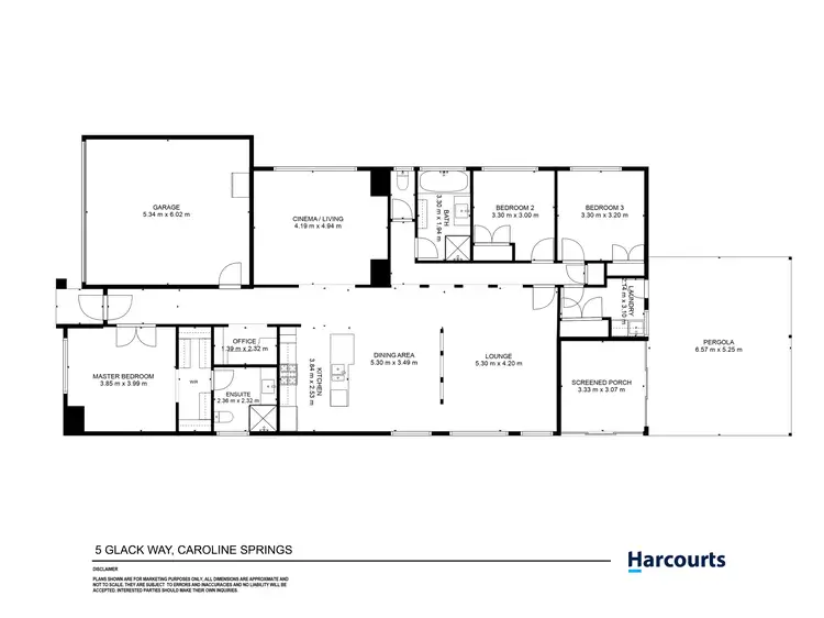 Floorplan of Homely house listing, 5 Glack Way, Caroline Springs VIC 3023