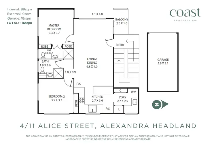 Floorplan of Homely apartment listing, 4/11 Alice Street, Alexandra Headland QLD 4572
